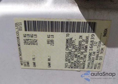 2011 Nissan Altima 2.5 S from USA, damaged, VIN 1N4AL2AP6BC166839